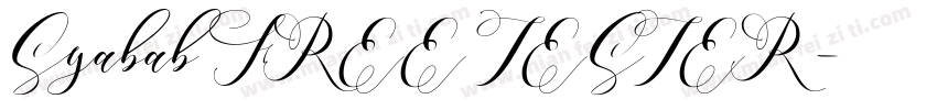 Syabab FREE TESTER字体转换